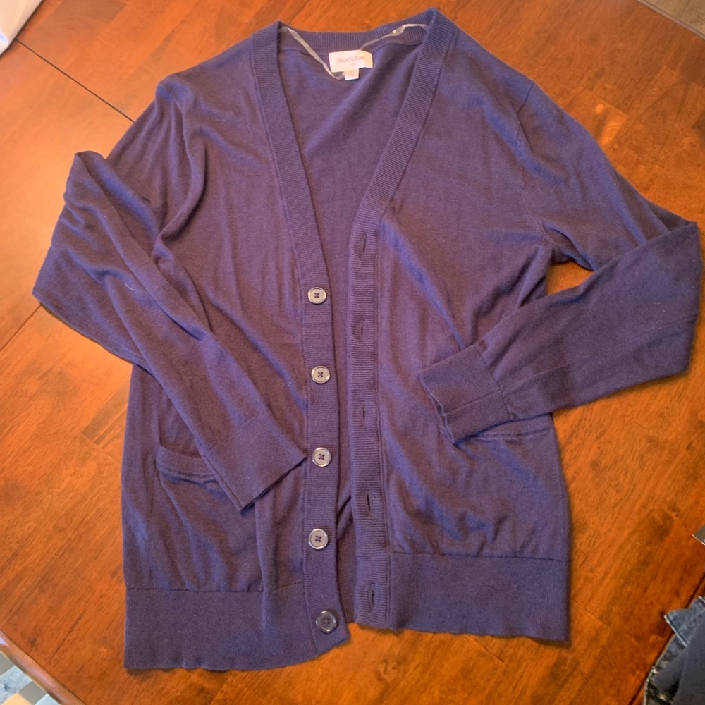 Navy Blue Men’s Cardigan - Medium